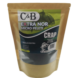 PELETE C&B EXTRA NOR HALIBUT GREEN BETAINE MICRO PELETI 2MM 1KG