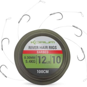 RIG KORUM RIVER HAIR RIGS - FIR 0.30MM 100CM CARLIG NR. 10 6BUC