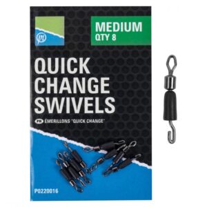 VARTEJ CU AGRAFA RAPIDA PRESTON QUICK CHANGE SWIVELS 8BUC
