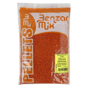 PELETE BENZAR MIX FEEDER MICRO PELLET 1.5MM 800G - CIOCOLATA PORTOCALA