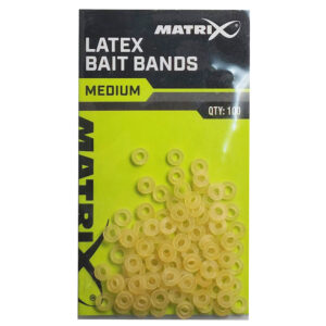 INELE ELASTICE MATRIX LATEX BAIT BANDS - MEDIUM 100BUC