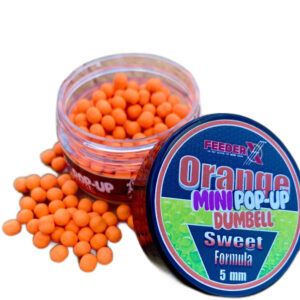 POP-UPS FEEDERX MINI DUMBELL ORANGE SWEET FORMULA 5MM