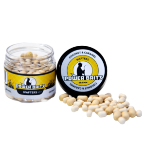 WAFTERS POWER BAITS COCONUT & CARAMEL 6&8MM